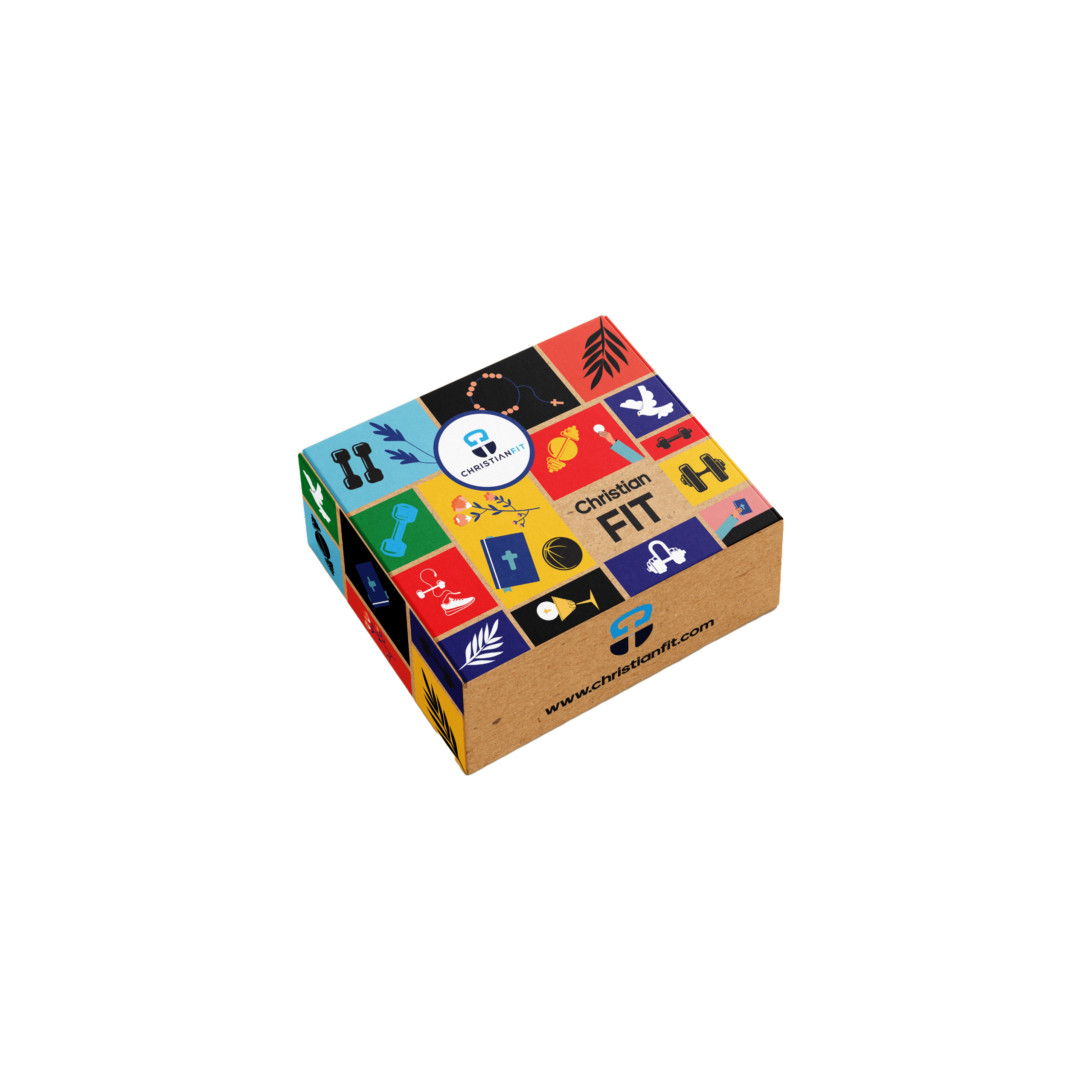 Christian Fitness Subscription Box. Workout plan, gym gear, and health, faith, and athletic apparel.